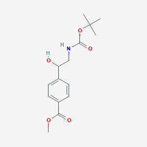 4-(2-Tert-butoxycarbonylamino-1-hydroxyethyl)benzoic acid methyl ester