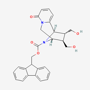 (7S,8R,9R,10R)-(9H-Fluoren-9-YL)methyl 8,9-bis(hydroxymethyl)-4-oxo-4,6,7,8,9,10-hexahydro-7,10-epiminopyrido[1,2-A]azepine-11-carboxylate