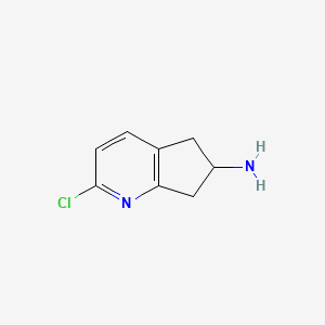 2-Chloro-6,7-dihydro-5H-cyclopenta[B]pyridin-6-amine