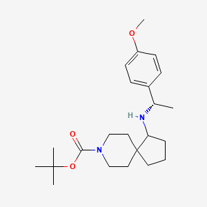 tert-Butyl 1-(((S)-1-(4-methoxyphenyl)ethyl)amino)-8-azaspiro[4.5]decane-8-carboxylate