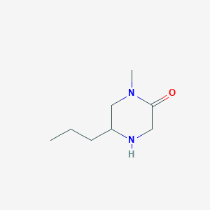 molecular formula C8H16N2O B14036190 1-Methyl-5-propylpiperazin-2-one 