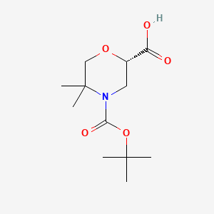 (S)-4-(tert-Butoxycarbonyl)-5,5-dimethylmorpholine-2-carboxylic acid