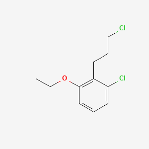 molecular formula C11H14Cl2O B14036240 1-Chloro-2-(3-chloropropyl)-3-ethoxybenzene 