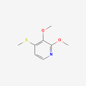 molecular formula C8H11NO2S B14036247 2,3-Dimethoxy-4-(methylthio)pyridine 