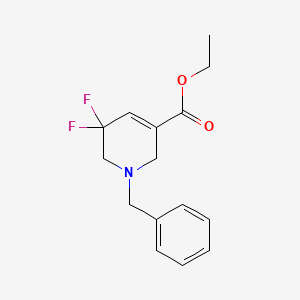 molecular formula C15H17F2NO2 B1403625 1-苄基-5,5-二氟-1,2,5,6-四氢吡啶-3-羧酸乙酯 CAS No. 1373503-79-7