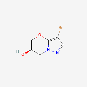 (R)-3-Bromo-6,7-dihydro-5H-pyrazolo[5,1-B][1,3]oxazin-6-OL