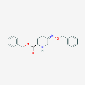 molecular formula C20H22N2O3 B14036278 benzyl (2S,5Z)-5-phenylmethoxyiminopiperidine-2-carboxylate 