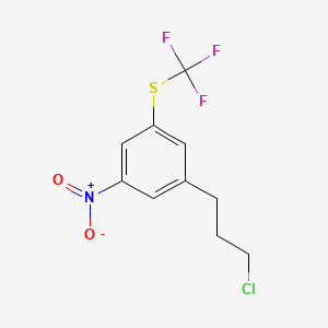 1-(3-Chloropropyl)-3-nitro-5-(trifluoromethylthio)benzene