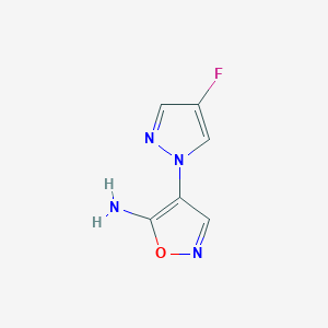 4-(4-Fluoro-1H-pyrazol-1-YL)isoxazol-5-amine