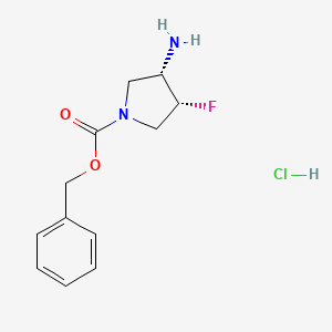 cis-Benzyl 3-amino-4-fluoropyrrolidine-1-carboxylate hcl