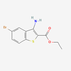 molecular formula C11H10BrNO2S B1403637 3-Amino-5-bromobenzo[b]thiophène-2-carboxylate d'éthyle CAS No. 1308649-79-7