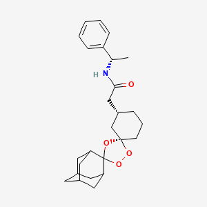 2-((1R,3R,3''R,5R,5'R,7R)-Dispiro[adamantane-2,3'-[1,2,4]trioxolane-5',1''-cyclohexan]-3''-YL)-N-((S)-1-phenylethyl)acetamide