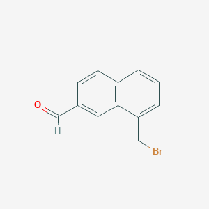 1-(Bromomethyl)naphthalene-7-carboxaldehyde