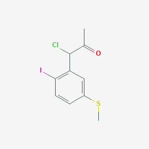 1-Chloro-1-(2-iodo-5-(methylthio)phenyl)propan-2-one