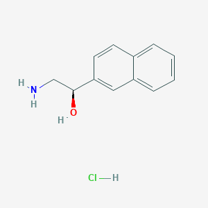 molecular formula C12H14ClNO B14036408 (1R)-2-Amino-1-(naphthalen-2-YL)ethan-1-OL hydrochloride 