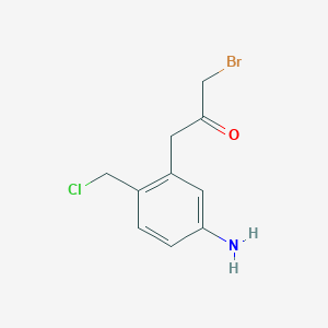 1-(5-Amino-2-(chloromethyl)phenyl)-3-bromopropan-2-one