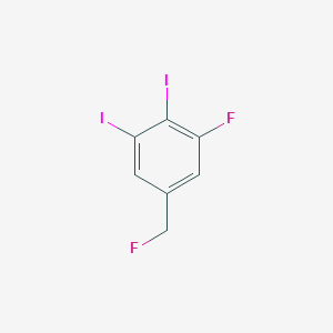 1,2-Diiodo-3-fluoro-5-(fluoromethyl)benzene