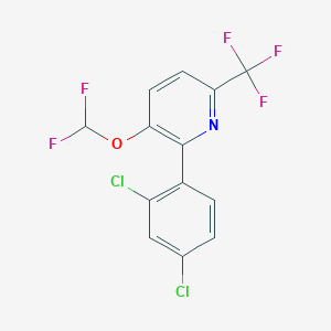 2-(2,4-Dichlorophenyl)-3-(difluoromethoxy)-6-(trifluoromethyl)pyridine