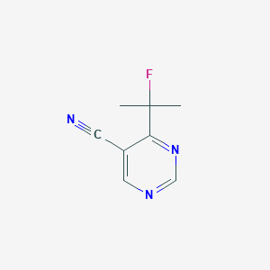 B1403647 4-(2-Fluoropropan-2-yl)pyrimidine-5-carbonitrile CAS No. 1427195-26-3