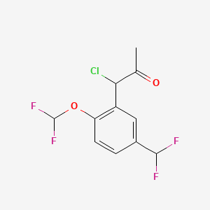 1-Chloro-1-(2-(difluoromethoxy)-5-(difluoromethyl)phenyl)propan-2-one