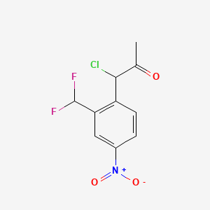 1-Chloro-1-(2-(difluoromethyl)-4-nitrophenyl)propan-2-one