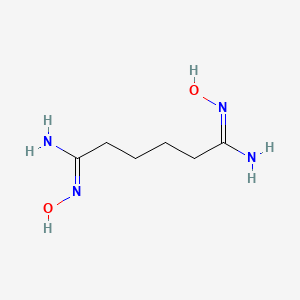 molecular formula C6H14N4O2 B14036549 (1Z,6E)-N'1,N'6-dihydroxyadipimidamide 