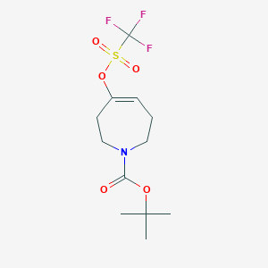 (E)-tert-butyl 4-(trifluoromethylsulfonyloxy)-2,3,6,7-tetrahydro-1H-azepine-1-carboxylate