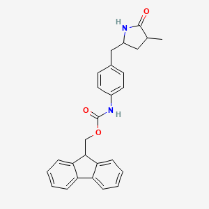 (9H-Fluoren-9-yl)methyl (4-((4-methyl-5-oxopyrrolidin-2-yl)methyl)phenyl)carbamate