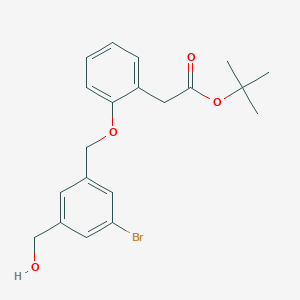 tert-Butyl 2-(2-((3-bromo-5-(hydroxymethyl)benzyl)oxy)phenyl)acetate