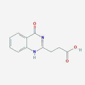 molecular formula C11H10N2O3 B140366 3-(4-Oxo-3,4-dihydroquinazolin-2-yl)propanoic acid CAS No. 5368-37-6