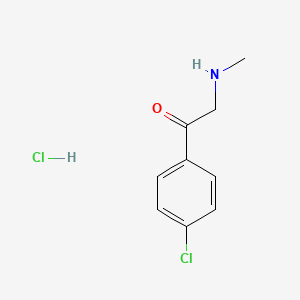 molecular formula C9H11Cl2NO B14036608 1-(4-Chlorophenyl)-2-(methylamino)ethanone hydrochloride 