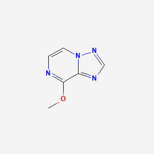 molecular formula C6H6N4O B14036628 8-Methoxy-[1,2,4]triazolo[1,5-a]pyrazine 