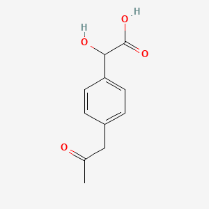 1-(4-(Carboxy(hydroxy)methyl)phenyl)propan-2-one