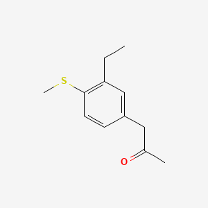 1-(3-Ethyl-4-(methylthio)phenyl)propan-2-one