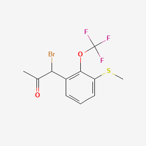 1-Bromo-1-(3-(methylthio)-2-(trifluoromethoxy)phenyl)propan-2-one