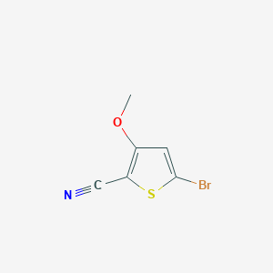 molecular formula C6H4BrNOS B14036727 5-Bromo-3-methoxythiophene-2-carbonitrile 