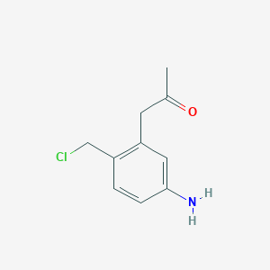 1-(5-Amino-2-(chloromethyl)phenyl)propan-2-one