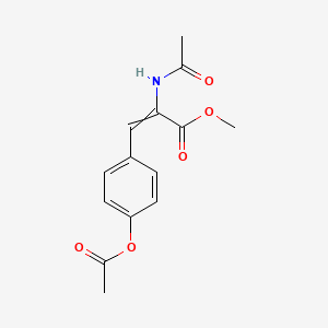 B1403679 Methyl 2-acetamido-3-(4-acetyloxyphenyl)prop-2-enoate CAS No. 60470-85-1