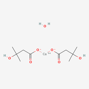 molecular formula C10H20CaO7 B14036797 Calcium 3-hydroxy-3-methylbutyrate monohydrate 