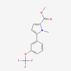 Methyl 1-methyl-5-(3-(trifluoromethoxy)phenyl)-1H-pyrrole-2-carboxylate