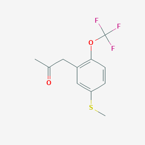 1-(5-(Methylthio)-2-(trifluoromethoxy)phenyl)propan-2-one