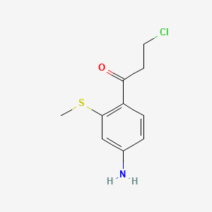 1-(4-Amino-2-(methylthio)phenyl)-3-chloropropan-1-one