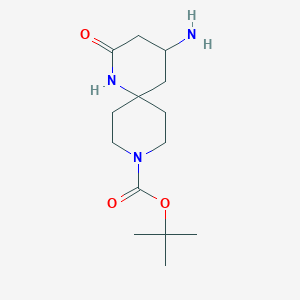 Tert-butyl 4-amino-2-oxo-1,9-diazaspiro[5.5]undecane-9-carboxylate