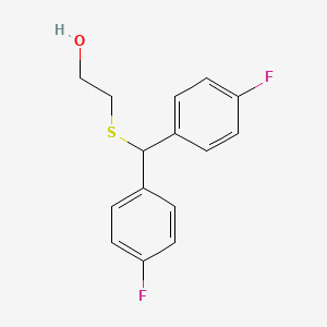 2-{[Bis(4-fluorophenyl)methyl]sulfanyl}ethan-1-ol