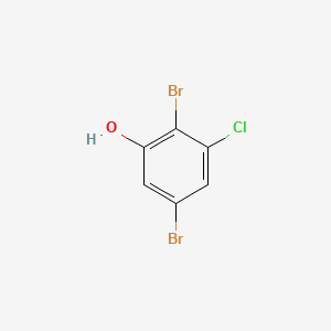 molecular formula C6H3Br2ClO B14036911 3-Chloro-2,5-dibromophenol 