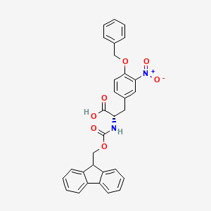 molecular formula C31H26N2O7 B14036919 Fmoc-Tyr(Bzl,3-NO2)-OH 