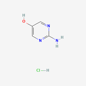 molecular formula C4H6ClN3O B14036938 2-Aminopyrimidin-5-ol hydrochloride 