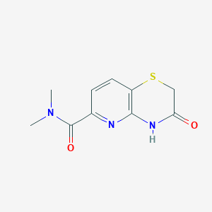 molecular formula C10H11N3O2S B14036946 N,N-Dimethyl-3-oxo-3,4-dihydro-2H-pyrido[3,2-b][1,4]thiazine-6-carboxamide 