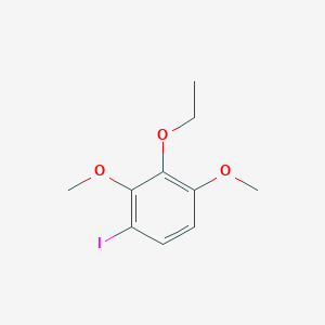 molecular formula C10H13IO3 B14036964 1,3-Dimethoxy-2-ethoxy-4-iodobenzene 