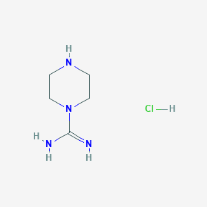 molecular formula C5H13ClN4 B14037000 Piperazine-1-carboximidamide hydrochloride 